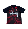 AC Milan X Stüssy Black and Red Football Jersey