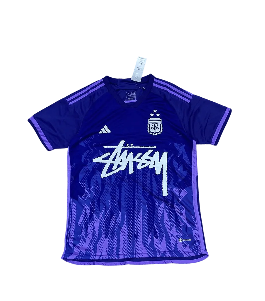 Argentina X Stüssy Blue Football Jersey