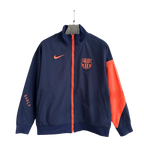 Barcelona Navy and Orange Football Jacket