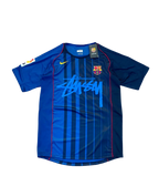 Barcelona X Stüssy Blue Football Jersey