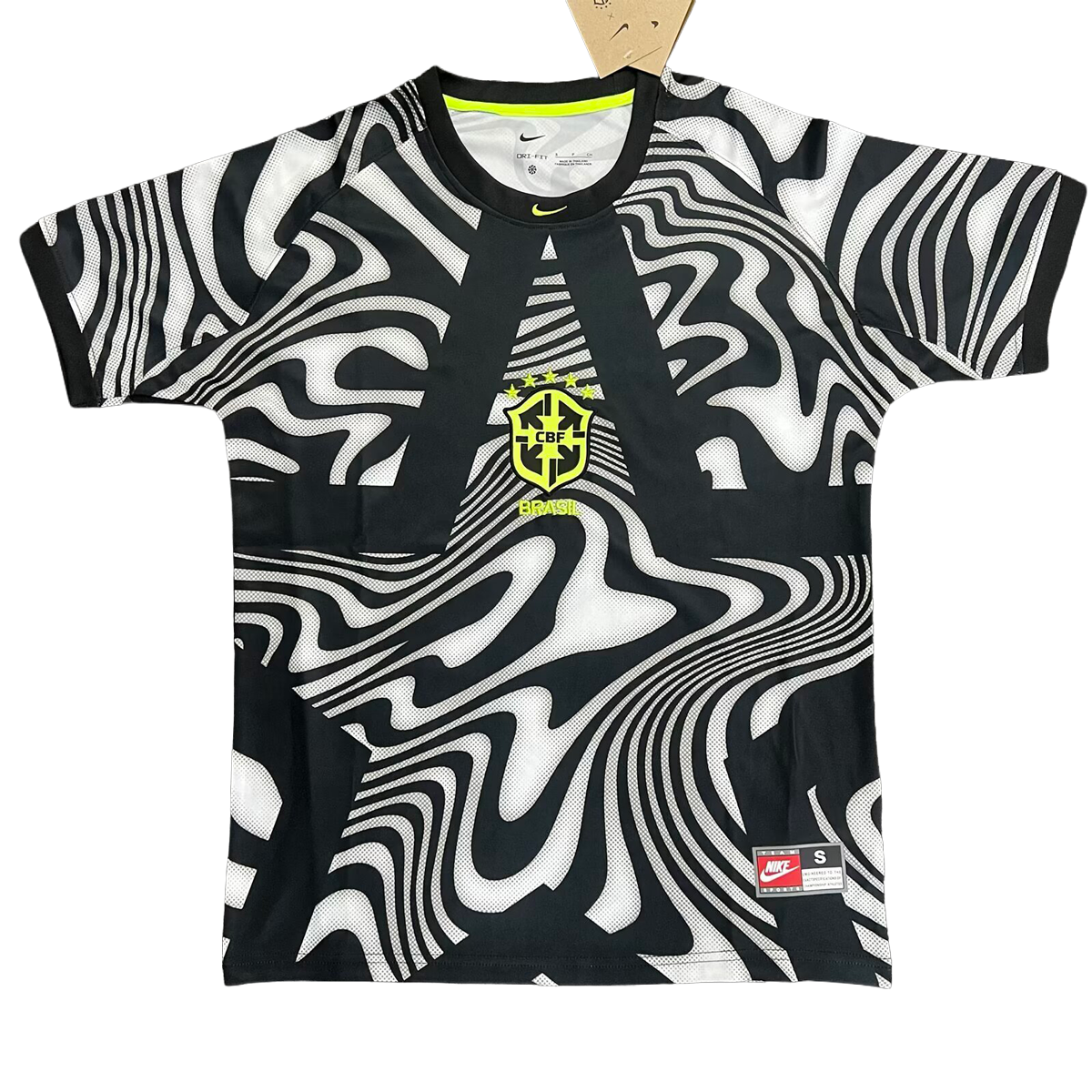 Brazil Goalkeeper Short Sleeve Football Jersey