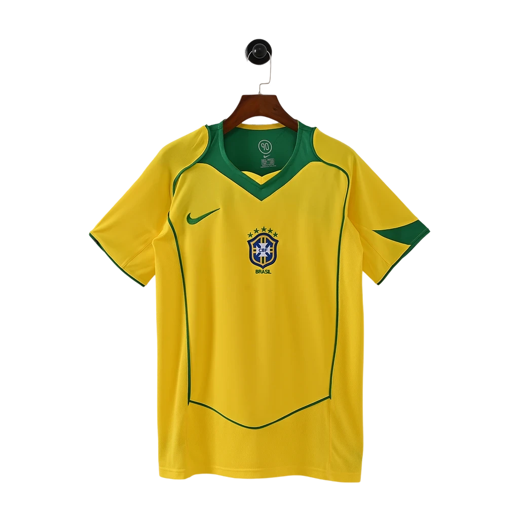 Brazil Home 2004 Football Jersey
