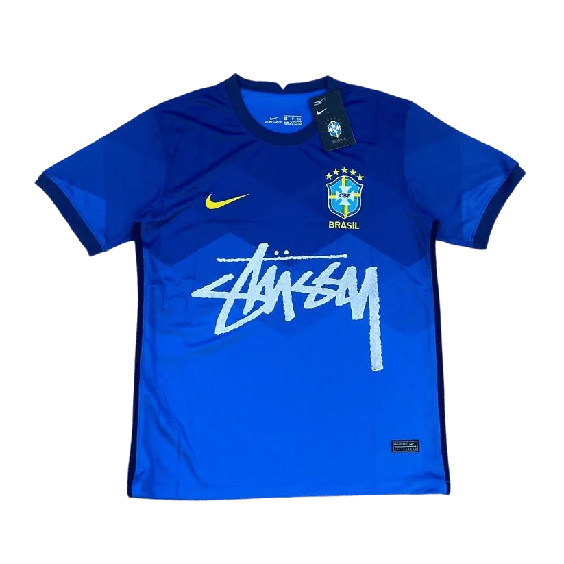 Brazil X Stüssy Blue Limited Edition Football Jersey