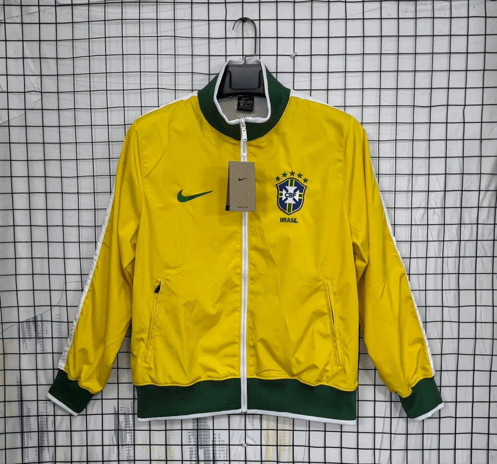 Brazil Yellow Football Jacket