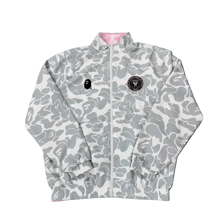 Inter Miami Pink and White Football Reversible Jacket