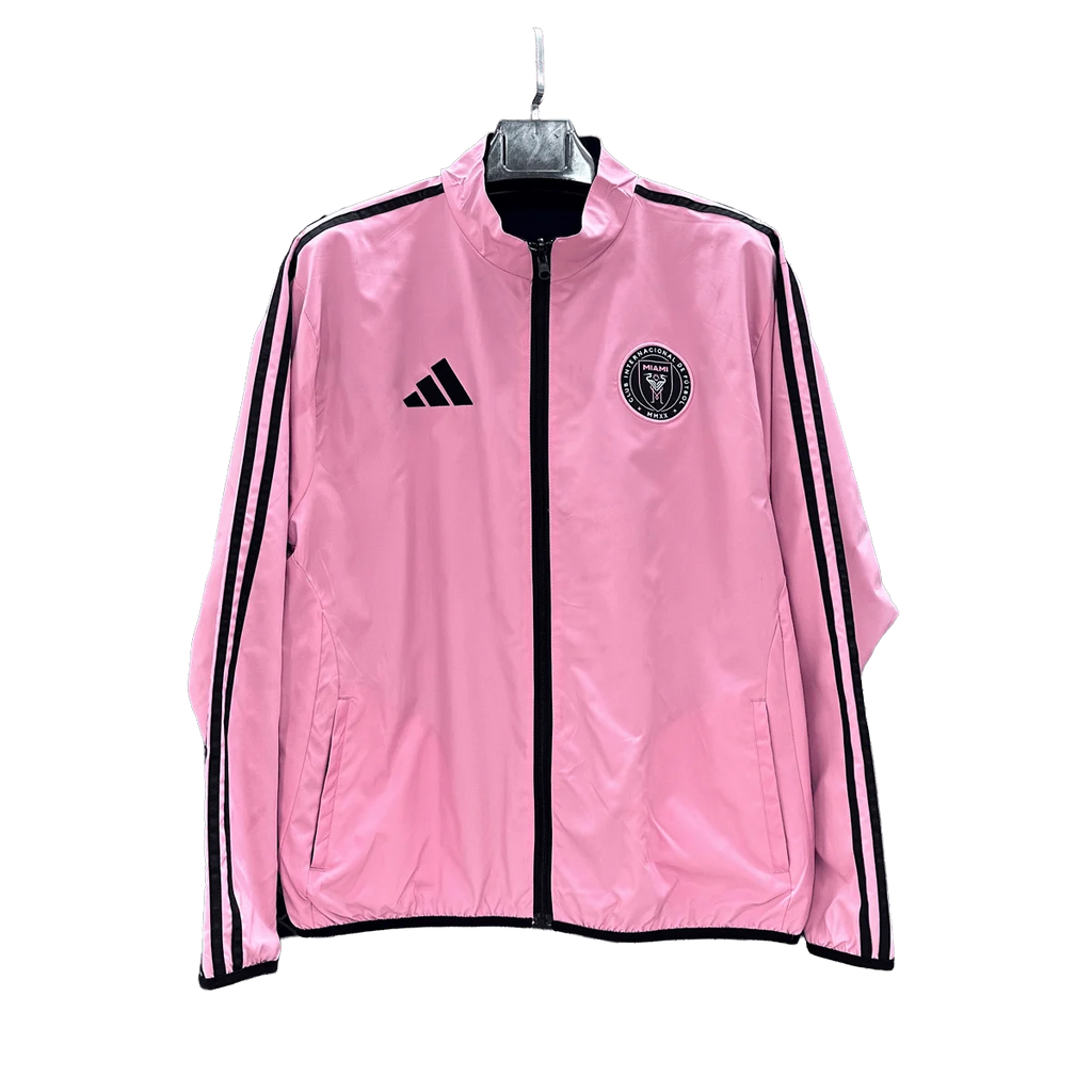 Inter Miami Pink and Black Football Reversible Jacket