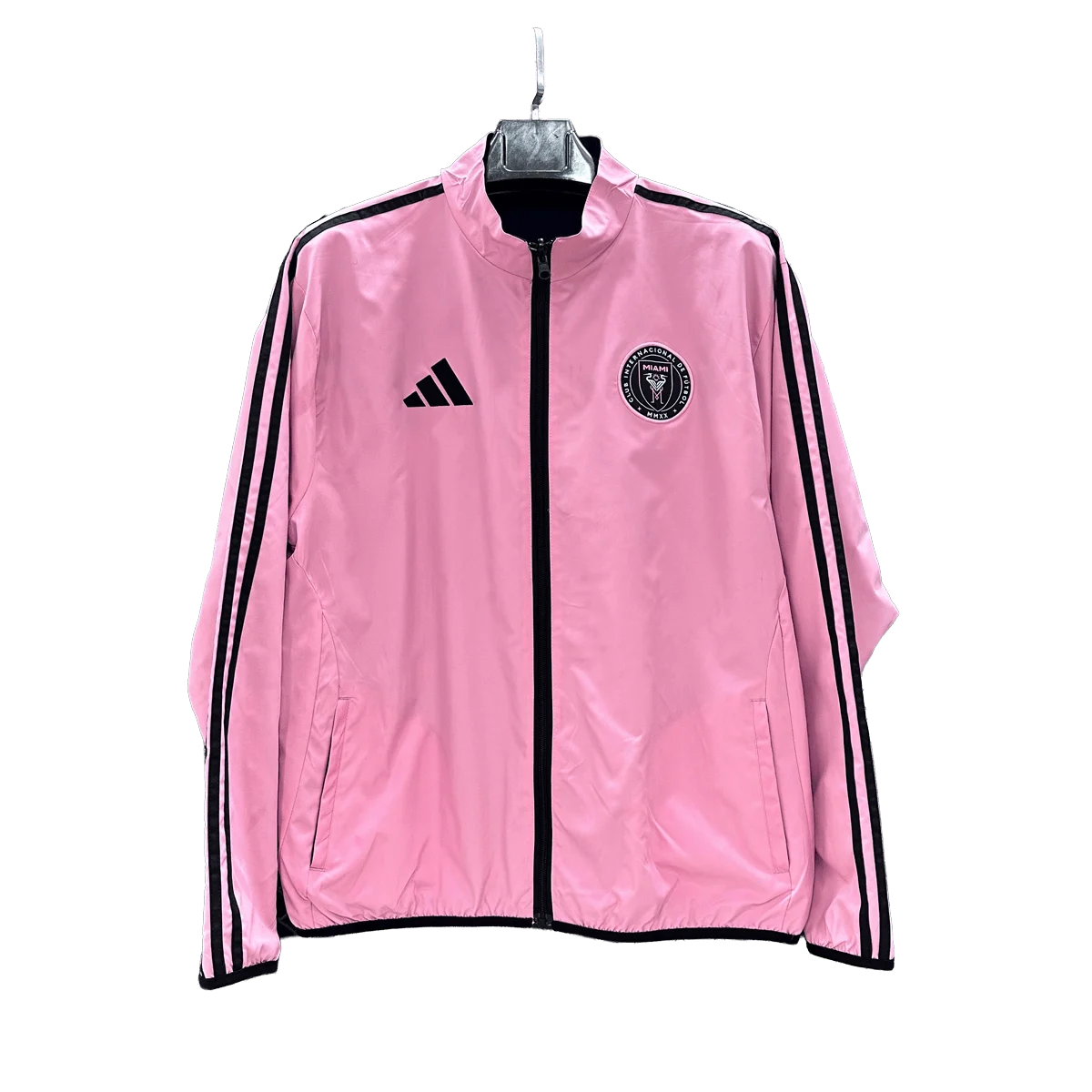 Inter Miami Pink and Black Football Reversible Jacket