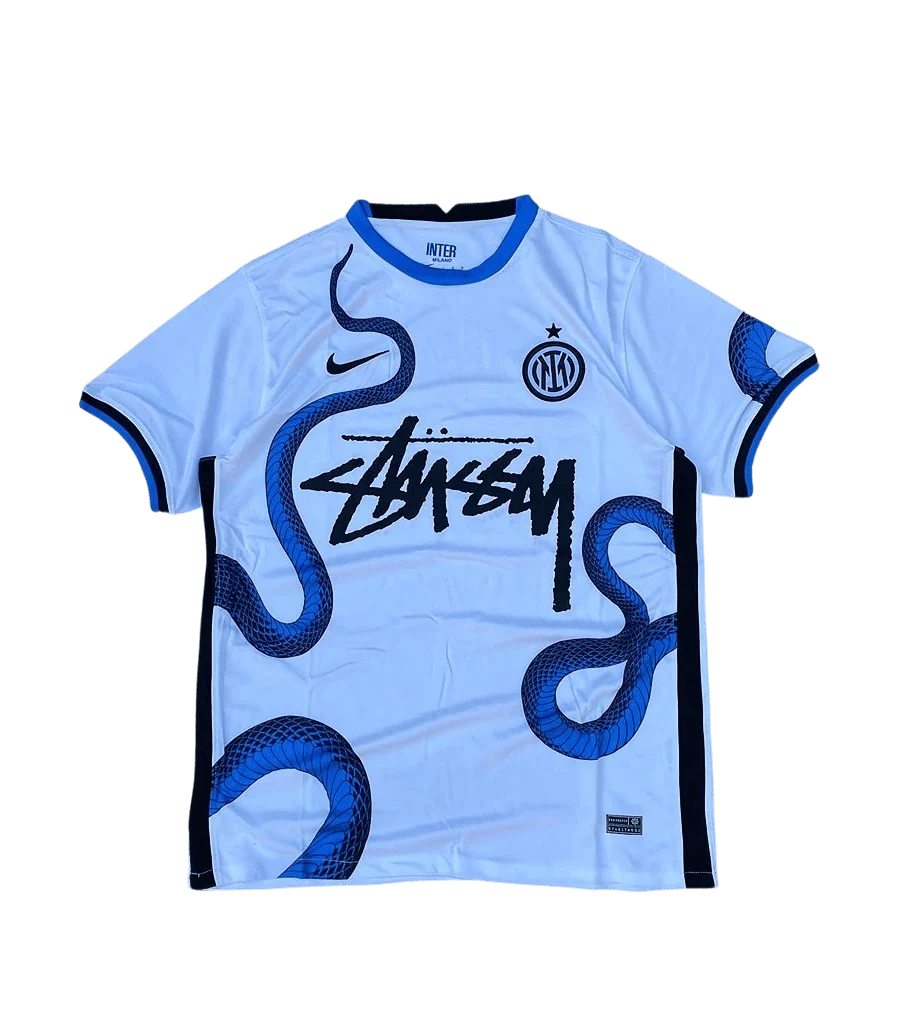 Inter Milan X Stüssy Snake White Football Jersey