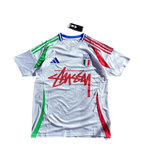 Italy X Stüssy White Football Jersey