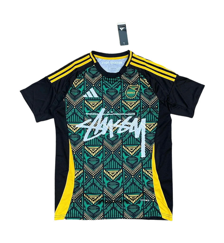 Jamaica X Stüssy Black Football Jersey