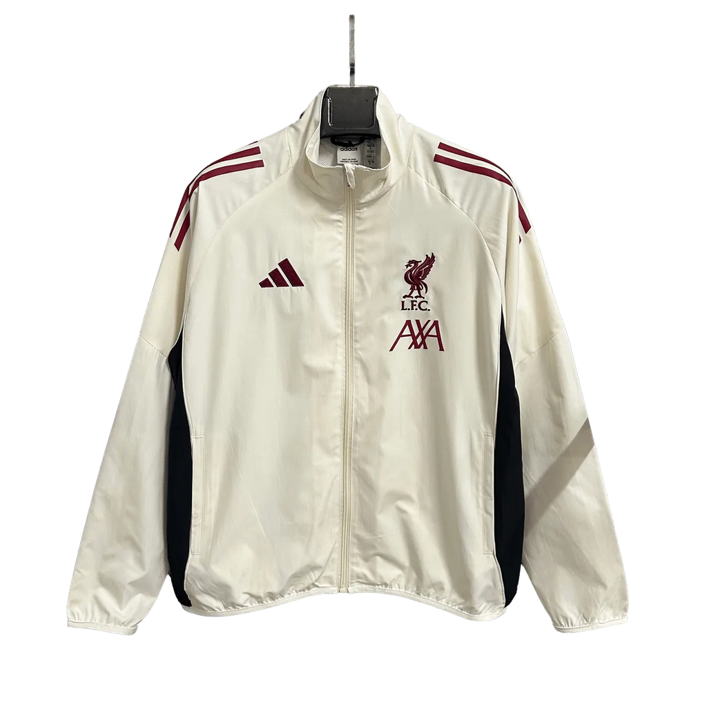 Liverpool White and Red Football Jacket