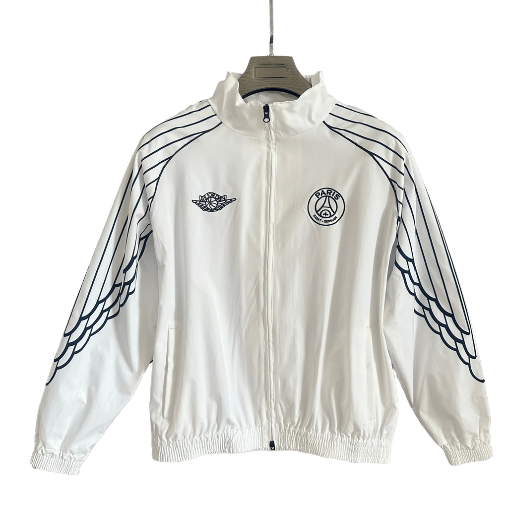 PSG White Football Jacket