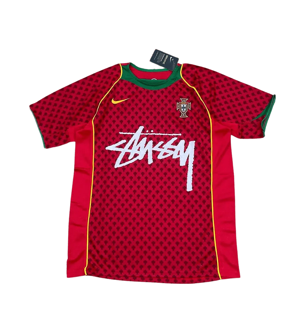 Portugal X Stüssy Red Football Jersey