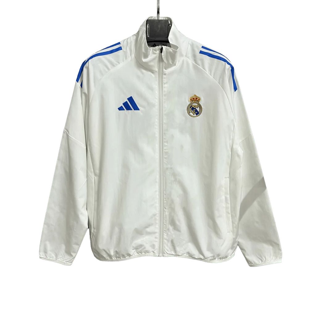 Real Madrid White Football Jacket
